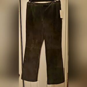 Gray Suede Pant Size 14
